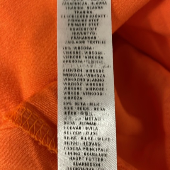 Liu Jo Pink Orange Floral Ruffle Mini Dress Silk Feminine Flowy Beach Resortwear - Picture 10 of 10